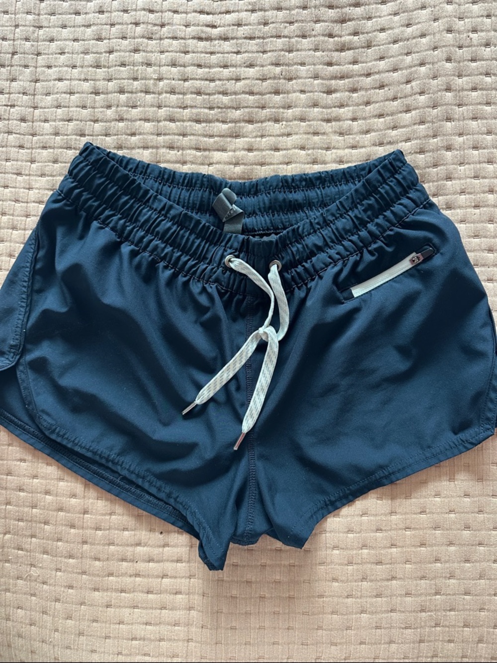 Vuori Navy Athletic Drawstring Shorts